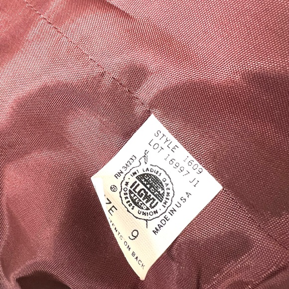 Vintage wool jacket brown tweed retro size 9 - Picture 9 of 9